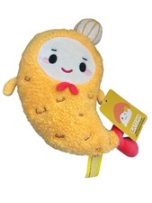 adorabile peluche GATCHA 10" giallo GAMBERETTI EDIZIONE CLAWCADE NUOVO CON ETICHETTE 2024 1C-1005