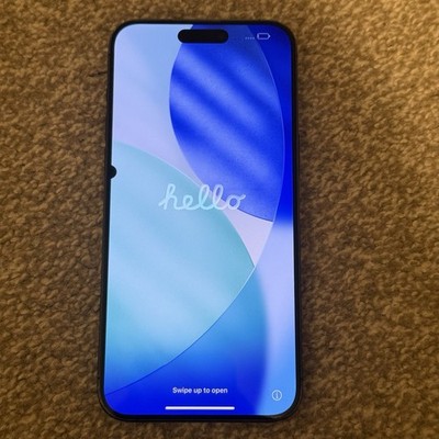Apple iPhone 15 Pro Max | 256GB | Blau Titan | 79% BH | GESPRUNGENE RÜCKSEITE