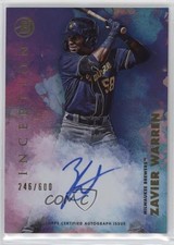 2021 Bowman Inception Inception Auto 246/600 Zavier Warren #PA-ZW Auto 0u79