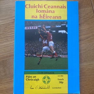 gaa programmes 1983 all Ireland hurling final Kilkenny v cork
