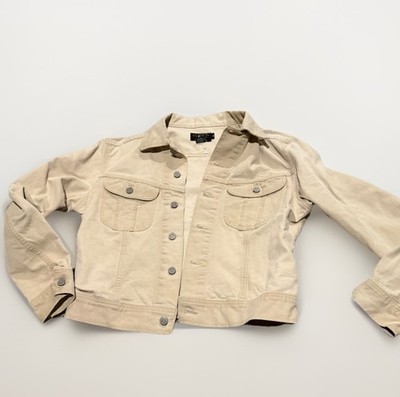 Vintage RRL Ralph Lauren Tan Heavyweight Canvas Trucker Jacket Women s M