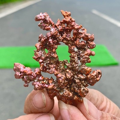 54G Rare!! iridescent Native Copper crystal mineral specimen