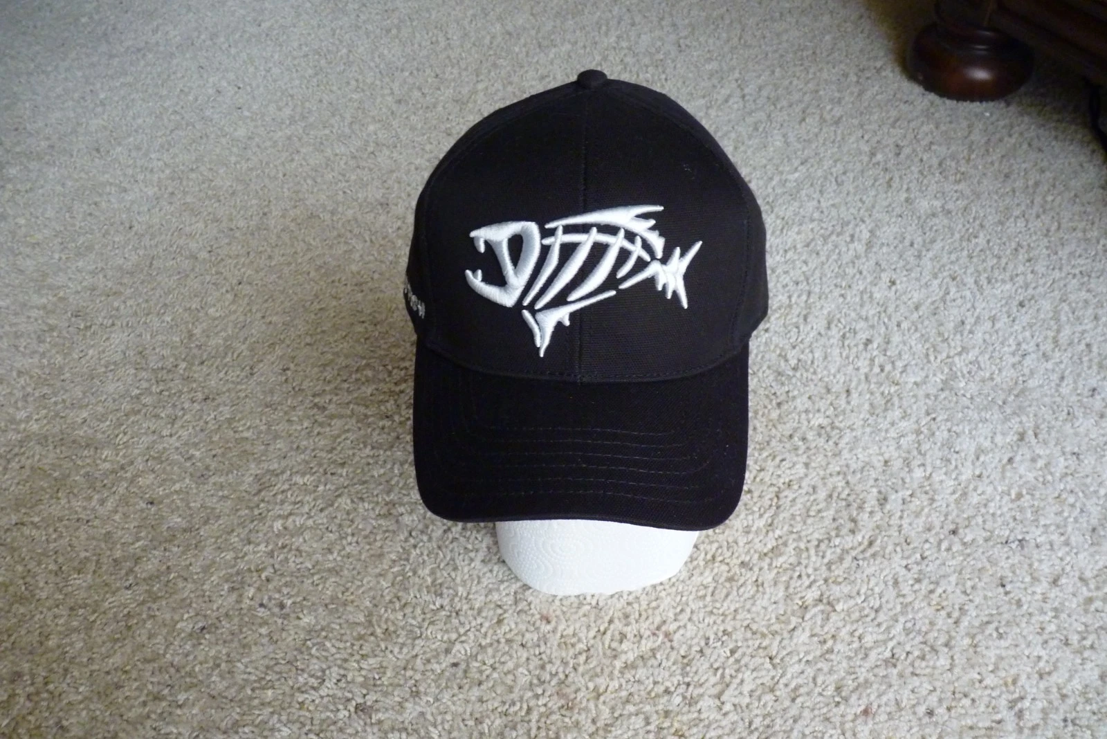 G. Loomis Fear No Fish Strapback Adjustable Baseball Hat Black Embroidered NEW
