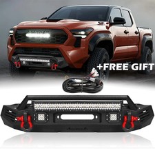 Aaiwa Steel Front Bumper For 2024-2026 Toyota Tacoma Wwinch Plate Led Lights Aaiwa Steel Front Bumper For 2024-2026 Toyota Tacoma Wwinch Plate Led Lights