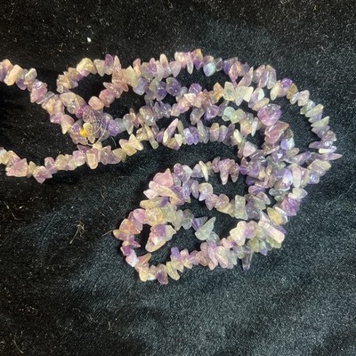 Amethyst Chips Long String For Crafting