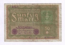 50 mark 1919 GERMANY P66 German banknote FREE SHIPPING