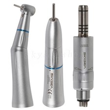 SKYSEA Dental FG Contra Angle Straight Handpiece Air Motor Slow Speed 4 Hole KAV