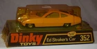 Vintage Dinky No. 352 Ed Straker's Car Yellow in Box - Diecast