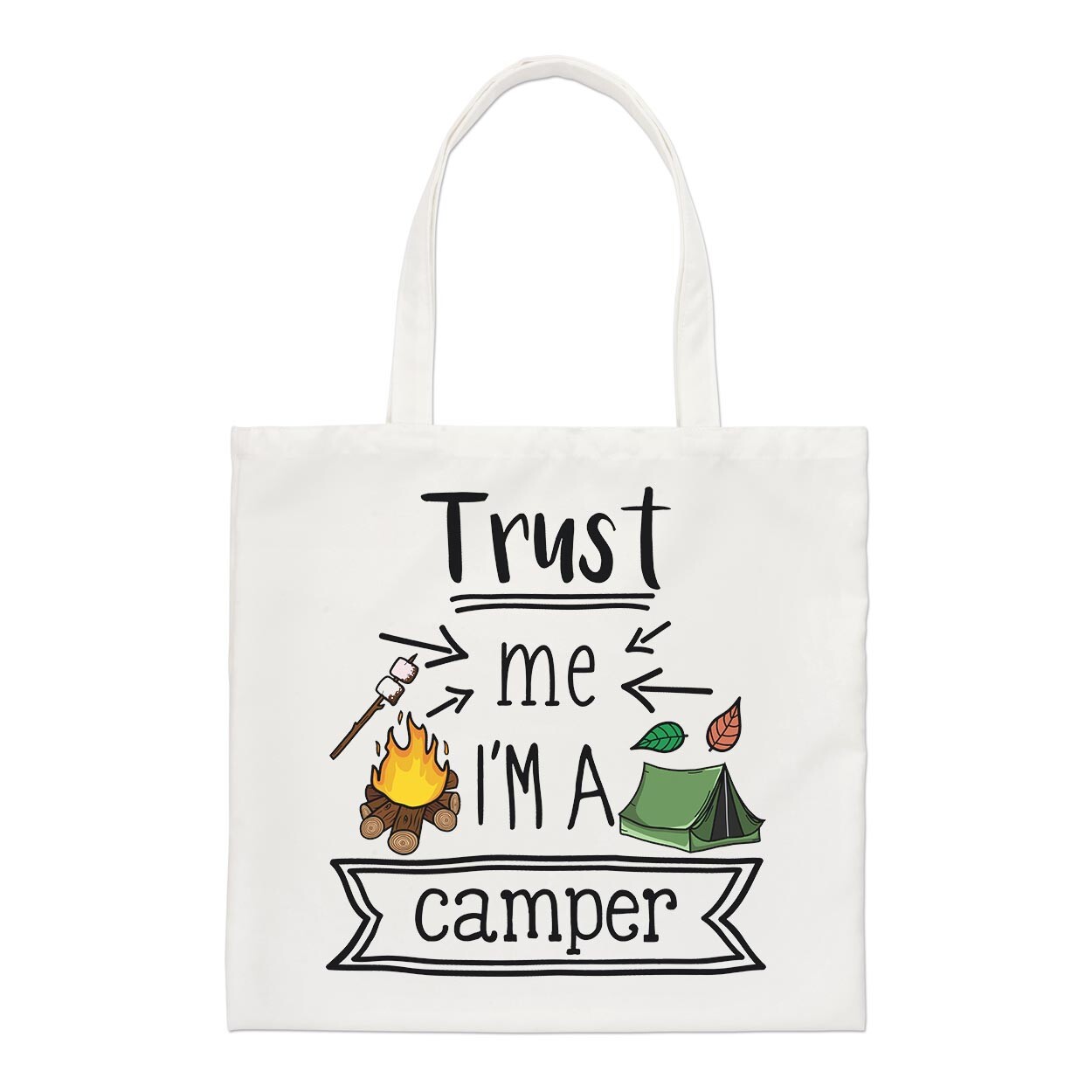 Trust Me I'm A Camper Regular Tote Bag Best Festival Camping Birthday Shopper