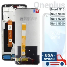 For OnePlus Nord N10/ N100/ N200/ N300 LCD Touch Screen Digitizer Display Frame