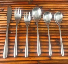 Washington Forge * TEARDROP Glossy Stainless Flatware KOREA CHOICE CHOOSE (250)