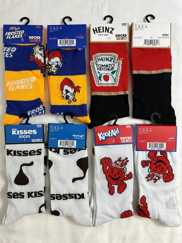 🧦 ODD SOX Funny Hip Food Game Cartoon Food Nostalgic Crazy Crew Socks Size 6-12 - Picture 7 of 50