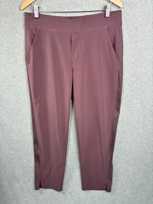 Athleta Pants Womens 12 Mauve Purple Brooklyn Mid Rise Ankle Pull On Performance
