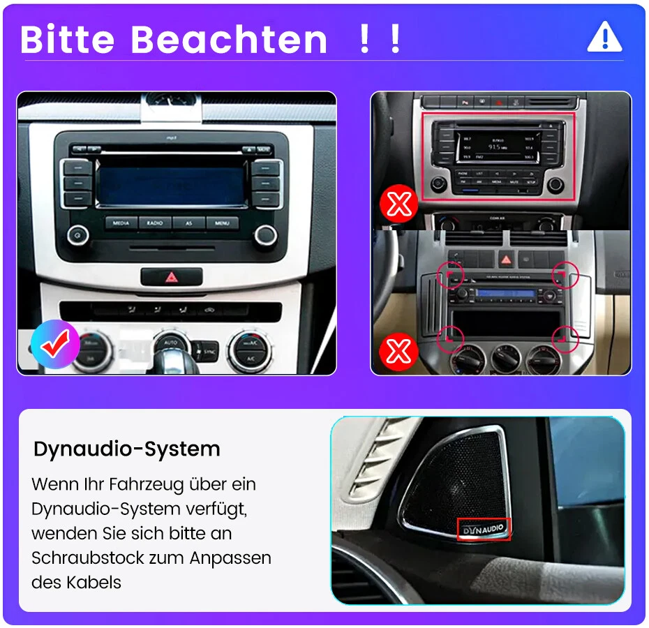 CarPlay Autoradio Android GPS Nav 2+64G Für VW GOLF 5 6 Passat Touran Tiguan EOS - Bild 2 von 4
