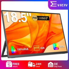 EVICIV Portable Monitor 18,5 Zoll Tragbarer Mobiler IPS Bildschirm FHD 1920x1080