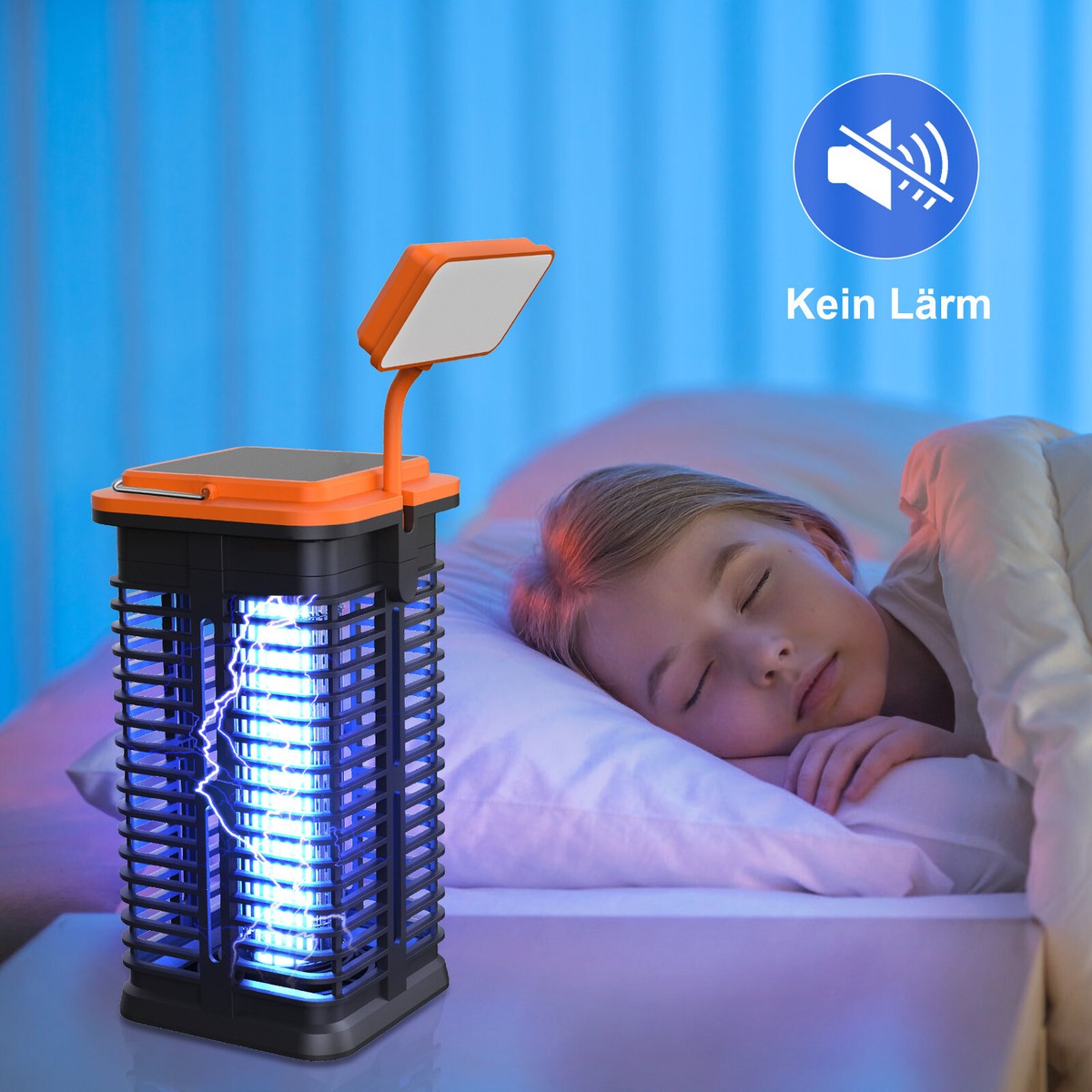 LED Solar Moskito Killer Lampe – Weiße & UV-Beleuchtung, Gartenlampe Mit Mückenschutz, Solarbetrieben