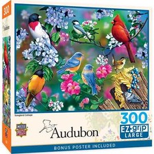 MASTERPIECES - Audubon - Songbird Collage 300pc EZ Grip Jigsaw Puzzle 32302 