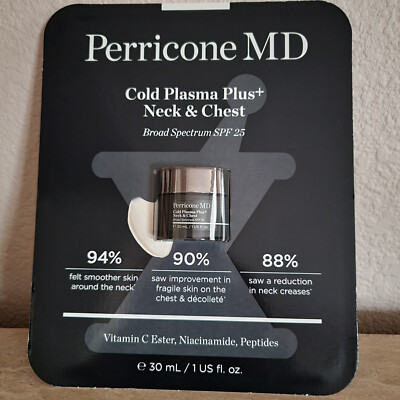 Perricone MD Cold Plasma Plus+ Neck & Chest 1 Oz / 30 ml - SPF 25  NIB