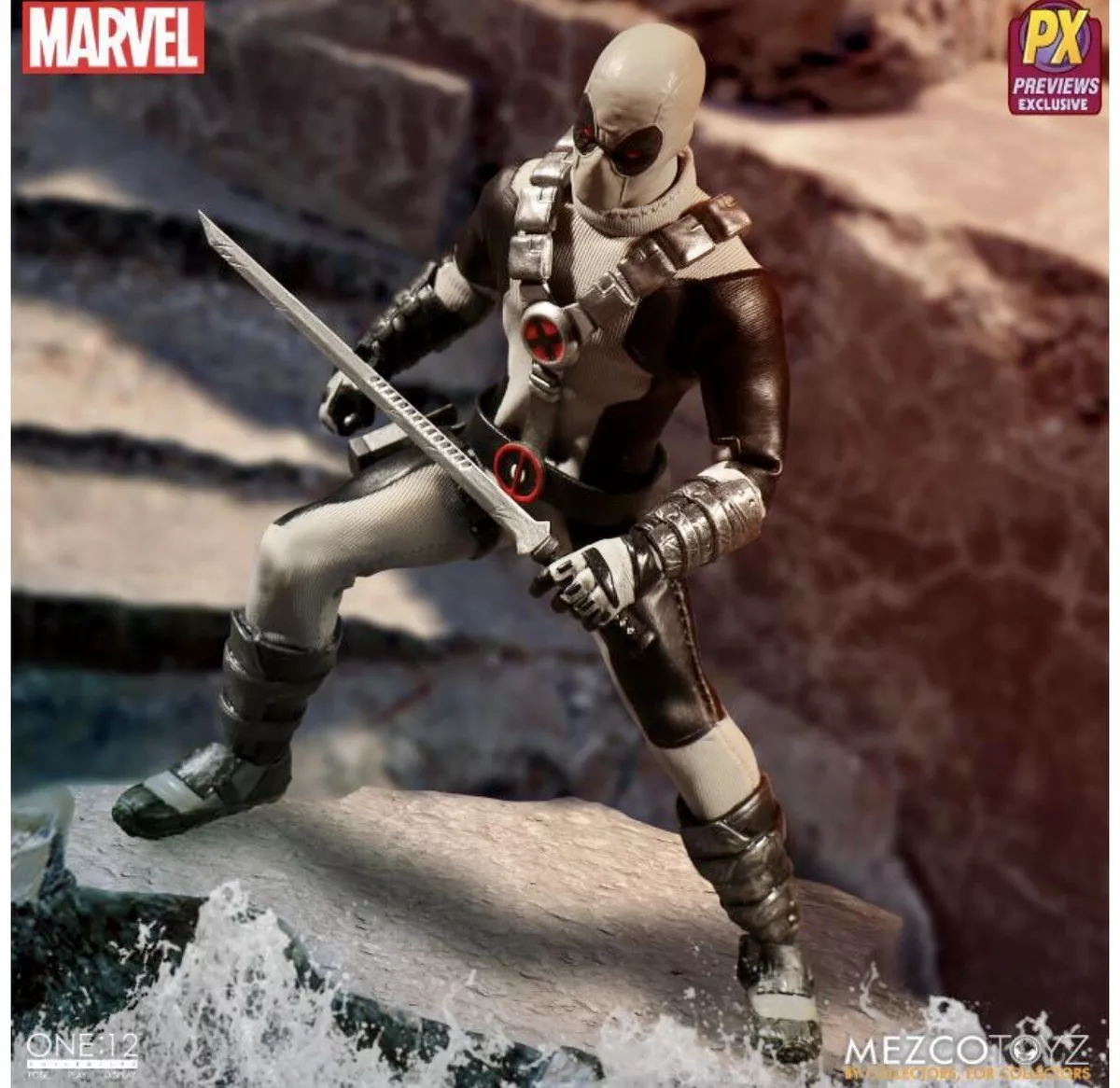 Mezco Toyz Collective One12 X-Force Deadpool PX Action Figure Previews Exclusive