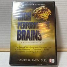 High Performance Brains, Decreases Risk For Alzheimer’s 6 DVD Set New Sealed.