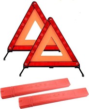 WARNING TRIANGLES EMERGENCY BREAKDOWN FOLDABLE SIGN HAZARD EU REFLECTIVE CAR NEW