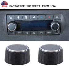 2 Rear Control Knobs Audio Radio For Escalade Enclave Tahoe Chevrolet GMC USA