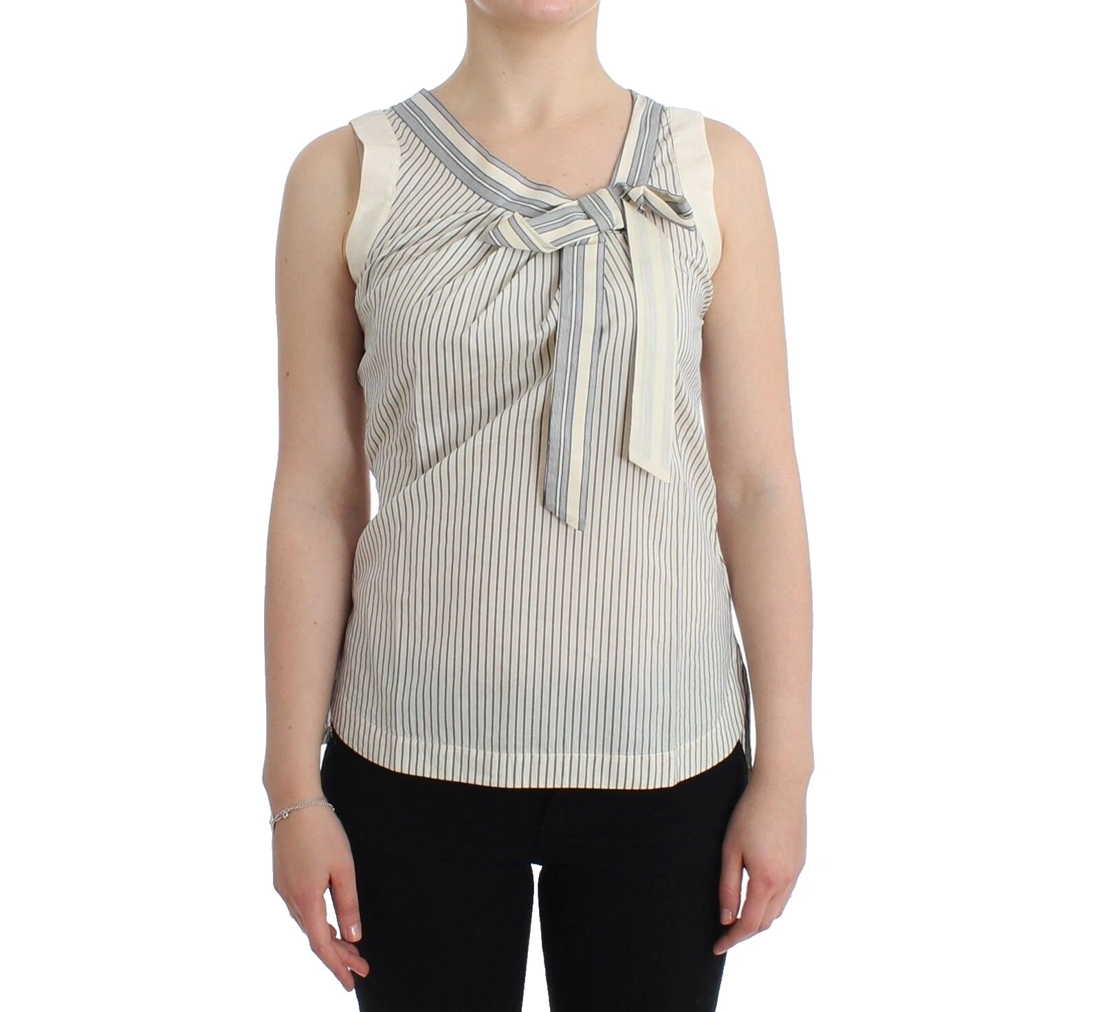 Striped Silk Tank Tops for Women