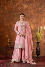 Women Eid Dress Pakistani Salwar Kameez Ready made Suits Wedding Party 3 Piece L