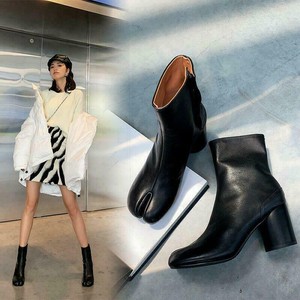 ankle booties block heel