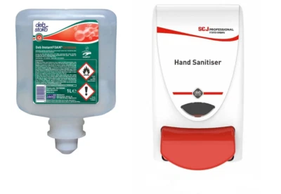 SC JOHNSON PROFESSIONAL Deb Sanitise Dispenser & DEB InstantFOAM Complete Cartridge 1 Litre