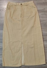 Y2K Eddie Bauer Long Denim Jean Maxi Skirt Size 12 Excellent High Waisted