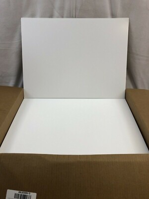 100 Blank Signs 24'' x 18'' x4 mm White corrugated plastic, bundles of 100 pieces