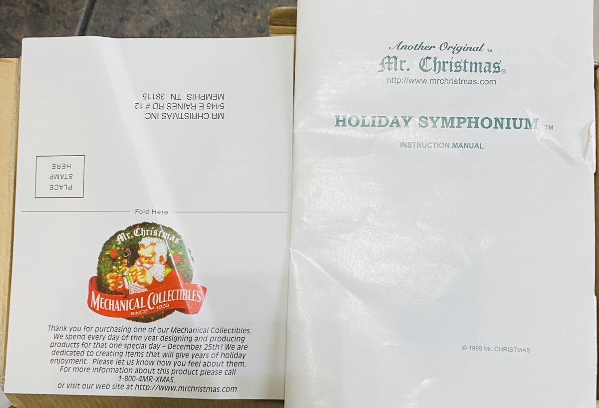 Mr. Christmas Holiday Symphonium Music Box Wooden rare READ Mr. Christmas Holiday Symphonium Music Box Wooden rare READ