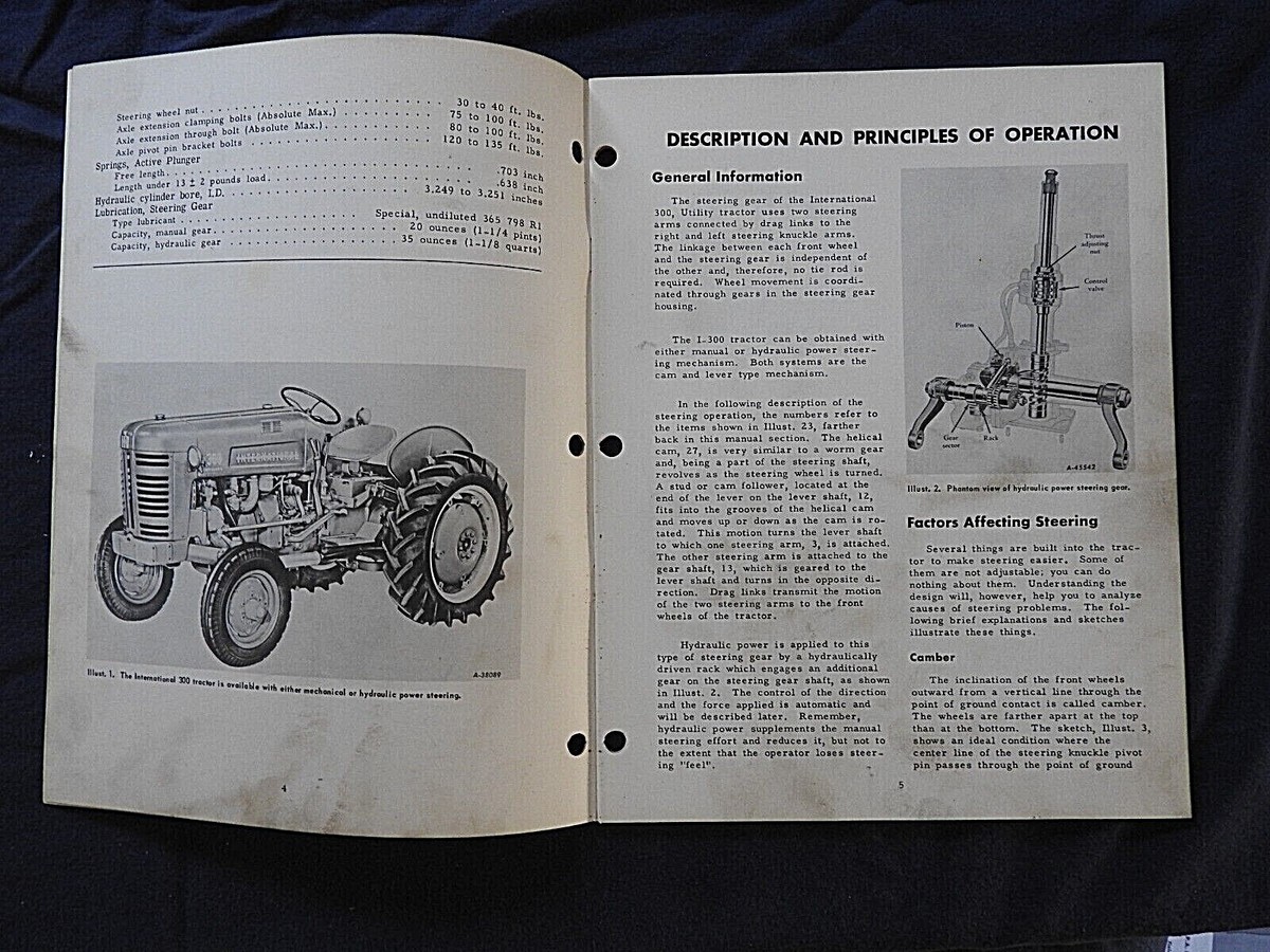 INTERNATIONAL 300 INDUSTRIAL TRACTOR STEERING & FRONT AXLE