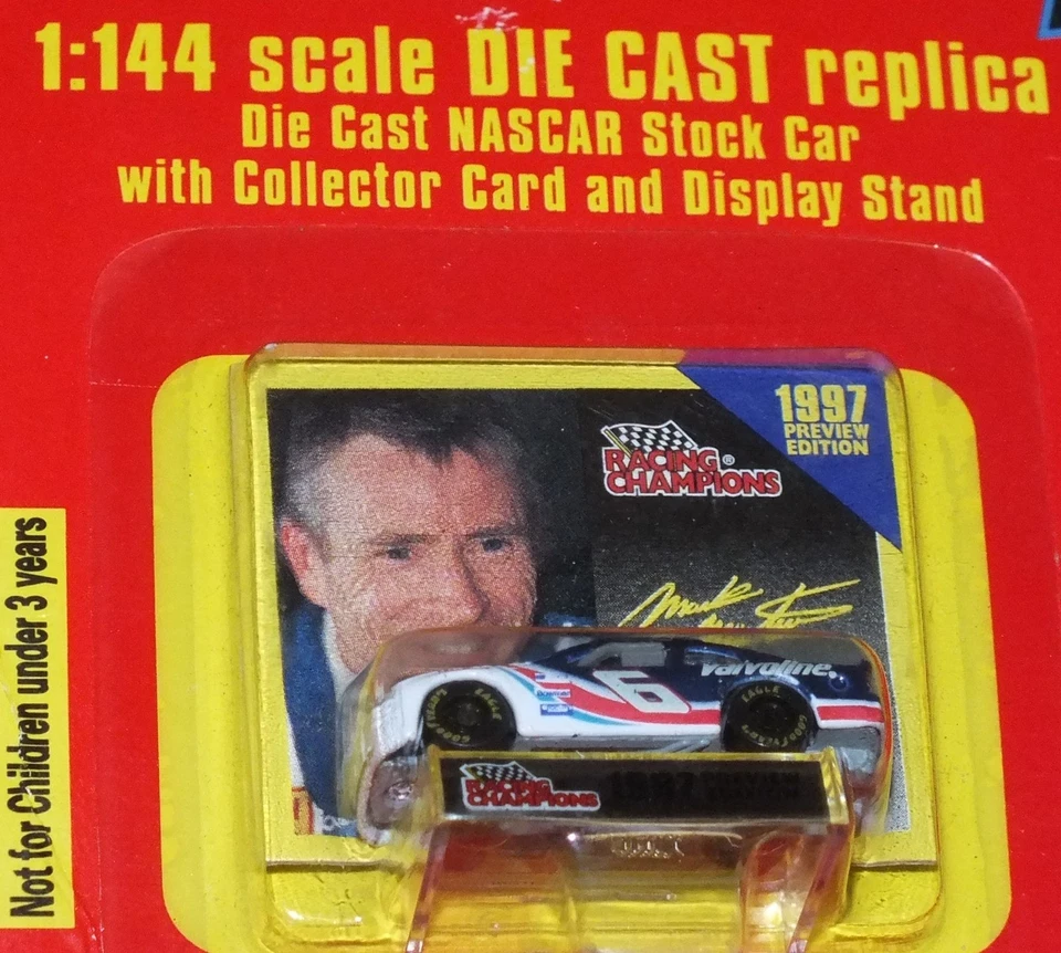 Литой автомобиль Nascar Racing Champions 1997 предварительный просмотр издание 1:144 Mark Martin *НОВЫЙ* - Изображение 3 из 3