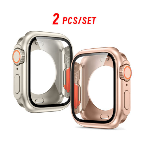 For Apple Watch 10/9/8765 42/46mm Change To Ultra Cover PC Full Protective Case - Picture 18 of 22