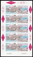 Monaco Scott #2034a VF MNH 1997 Museum Mini-Sheet of 10 Imperforated
