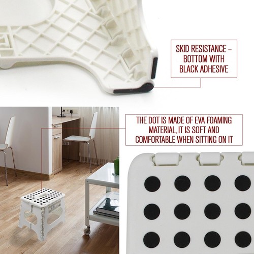 29,32,37 &45cm Folding Step Stool Strong AntiSlip Grip Kid Home Kitchen Bathroom - Picture 11 of 30