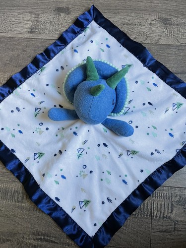 Cloud Island Sicherheitsdecke blau Dinosaurier Lovey Baby Triceratops Zielscheibe