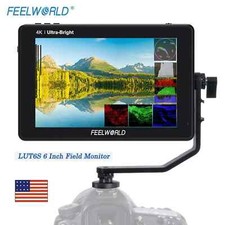 FEELWORLD LUT6S 6 inch 4K 3G SDI DSLR Camera Field Monitor Touch HD 2600nit