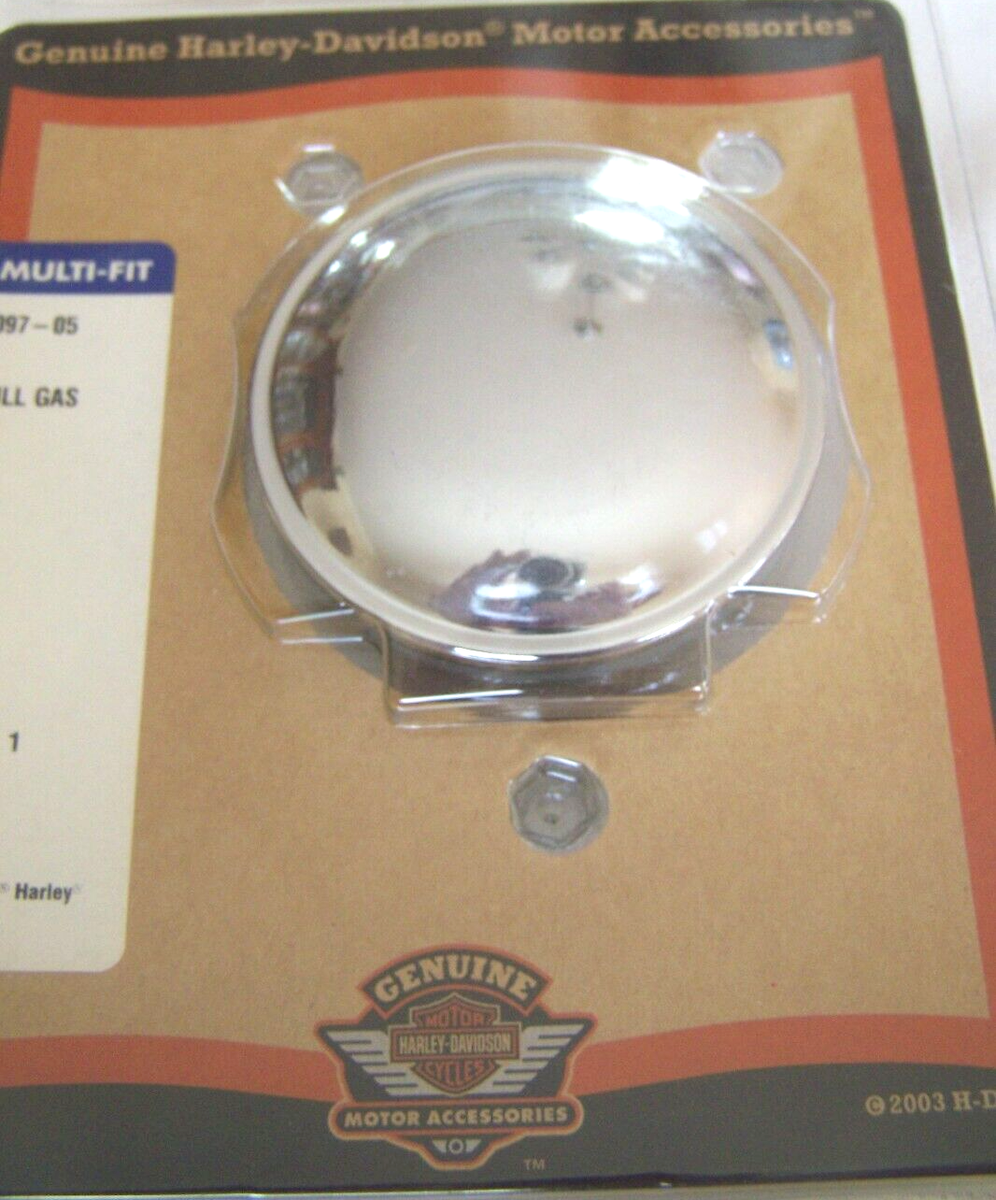 Harley-Davidson Stock Chrome Fuel Cap 04-Later XL Models Pull Off