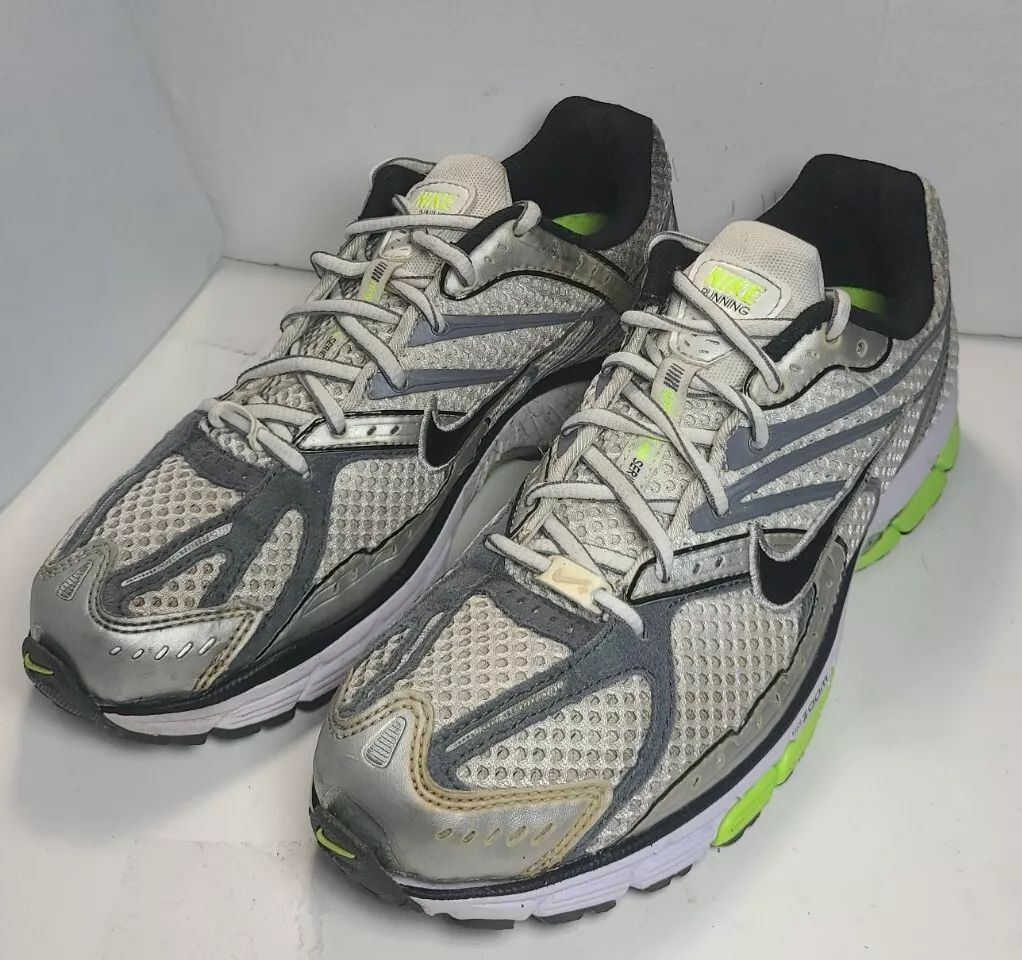 Nike Air Zoom Running Silver Volt 317908- 102 Mens Size 8.5 | eBay