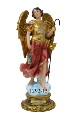 Arcángel Rafael, Archangel Raphael Resin Statue 12.5'' Resin Statue 1292-13