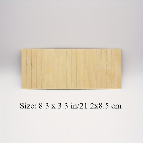 1x Maison de Poupée Contreplacage Miniaturized Paysage Mural Décor Dado Wainscot - Photo 3/5