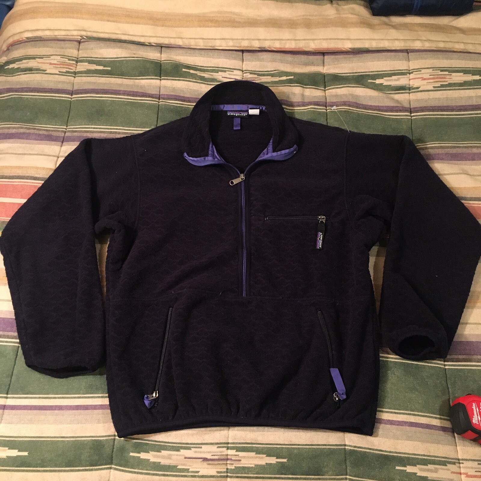 Patagonia Made Usa Quilted Fleece Zip Jacket Vintage … Gem