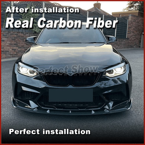 For BMW F87 M2 Competition 2018-2020 REAL Carbon Fiber Front Bumper Lip Spoiler - Picture 5 of 14