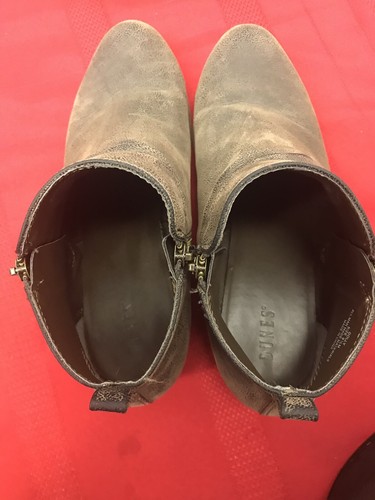 Botas al tobillo Dunes para mujer talla 9,5 Dolly doble cremallera marrón - Imagen 4 de 10