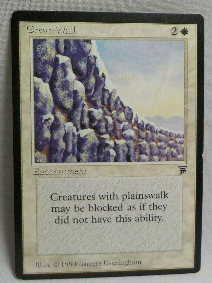 GREAT WALL MAGIC THE GATHERING LEGENDS MTG 1994 Trading Card #269