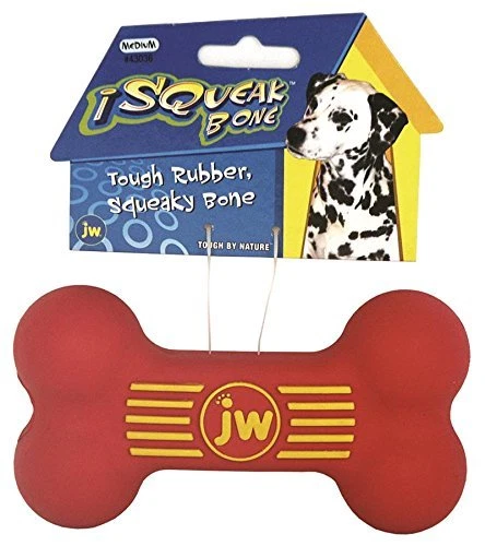 Jw Pet Company Isqueak Bone Rubber Dog