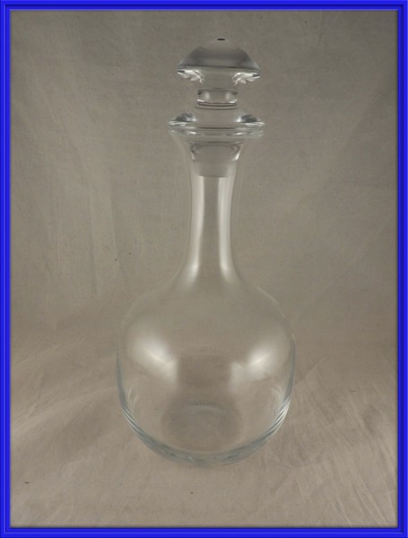 BOTELLA DE CRISTAL CON FORMAS LISAS